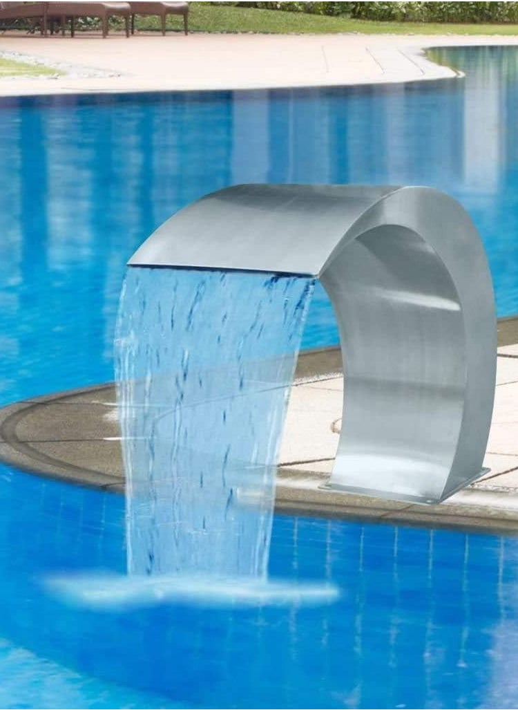 Radiant Steel Pool Waterfall Outlet 40 x 80  - Image 2