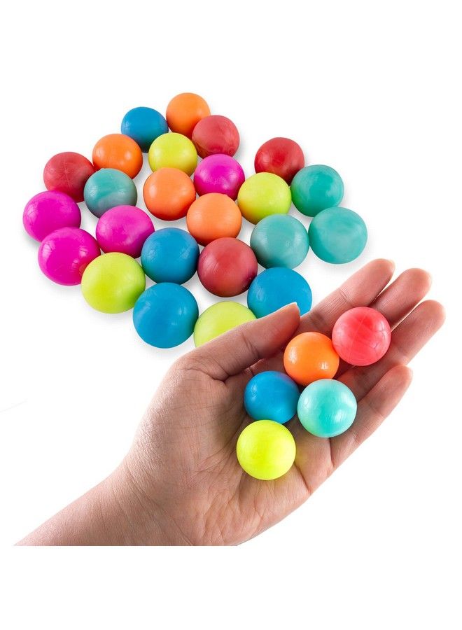 Super Z Outlet 24 Pack Small Neon Rubber Super Bouncy Balls For Kids Birthday Party Favor Prizes 1 Inch Colorful Assortment (Bouncy Balls) - Image 3