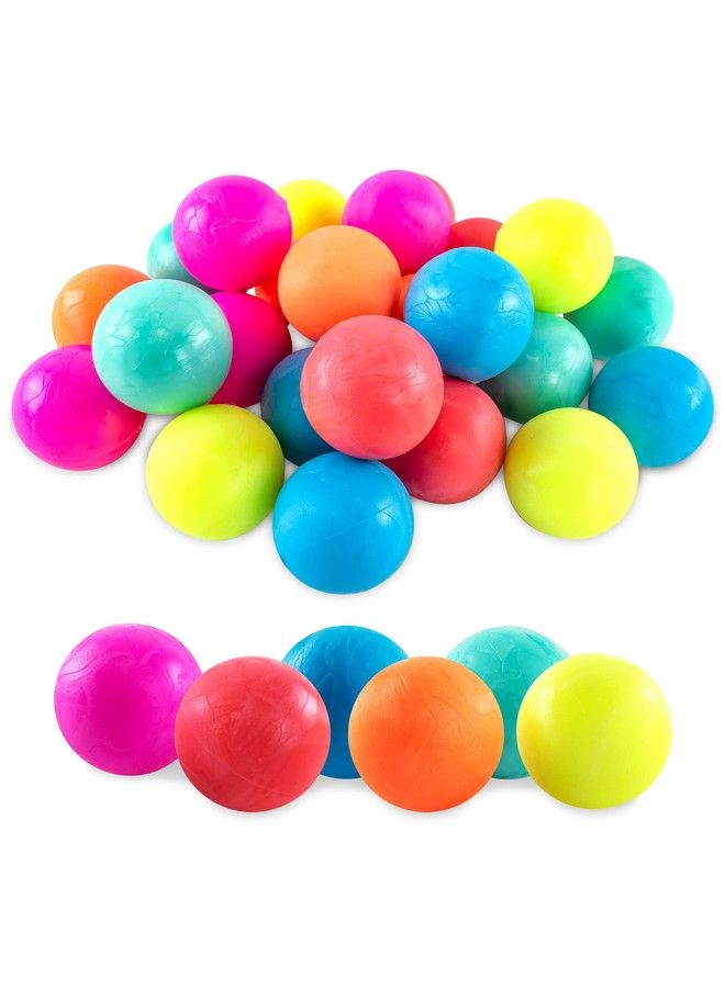 Super Z Outlet 24 Pack Small Neon Rubber Super Bouncy Balls For Kids Birthday Party Favor Prizes 1 Inch Colorful Assortment (Bouncy Balls) - Image 1