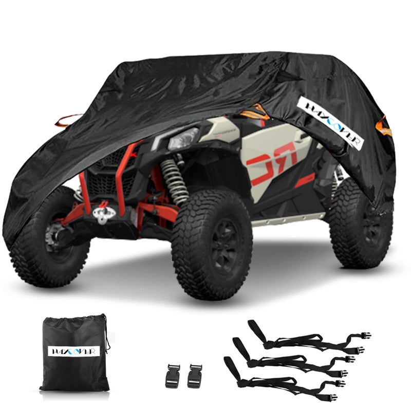Generic HAYCOVER Waterproof UTV Cover, Heavy Denier Oxford Cloth Material for Polaris RZR Yamaha Rhino Can-Am Defender Honda Pioneer Kawasaki Mule Teryx 2-3 Passenger  - Image 1