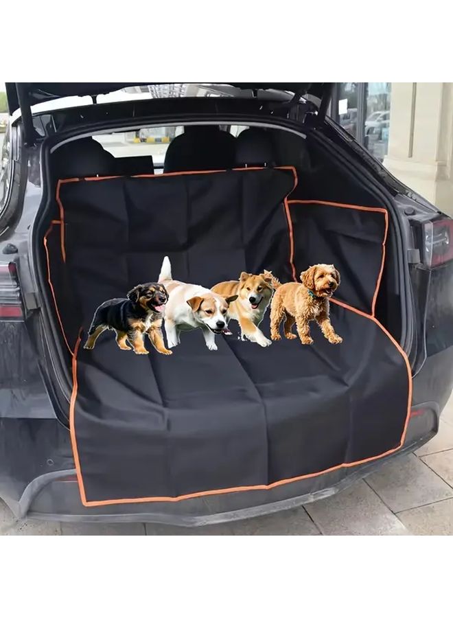 Yellow Edge Pet Car Trunk Mat Durable Non Slip Cargo Liner Easy Clean Travel Accessory - Image 3