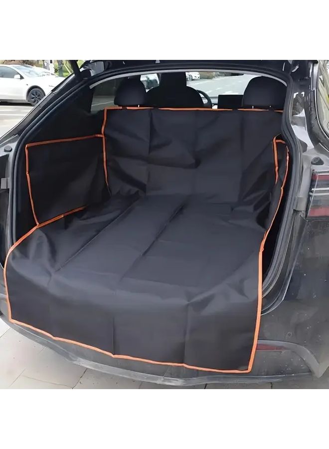 Yellow Edge Pet Car Trunk Mat Durable Non Slip Cargo Liner Easy Clean Travel Accessory - Image 1