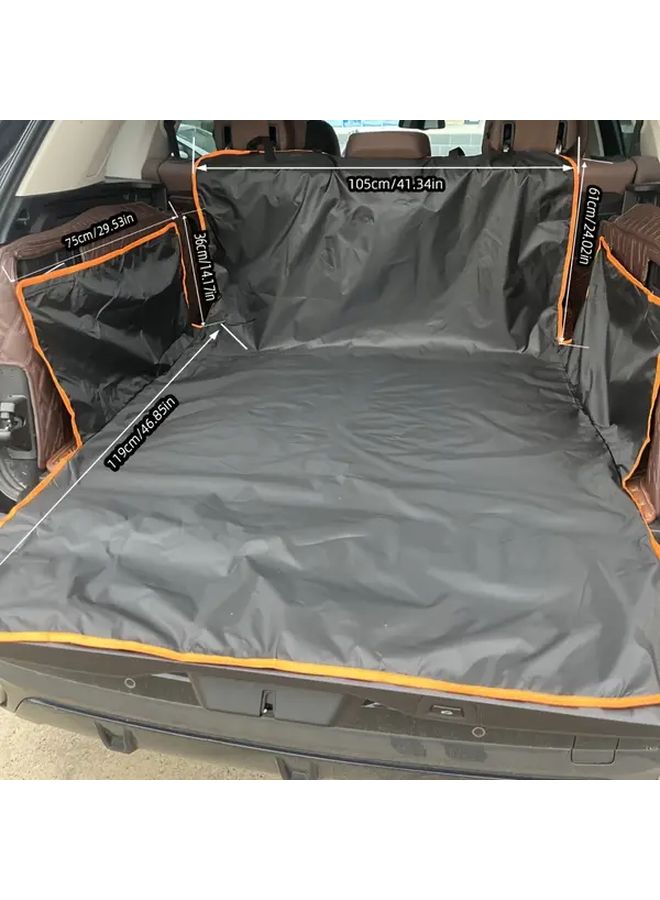Yellow Edge Pet Car Trunk Mat Durable Non Slip Cargo Liner Easy Clean Travel Accessory - Image 2