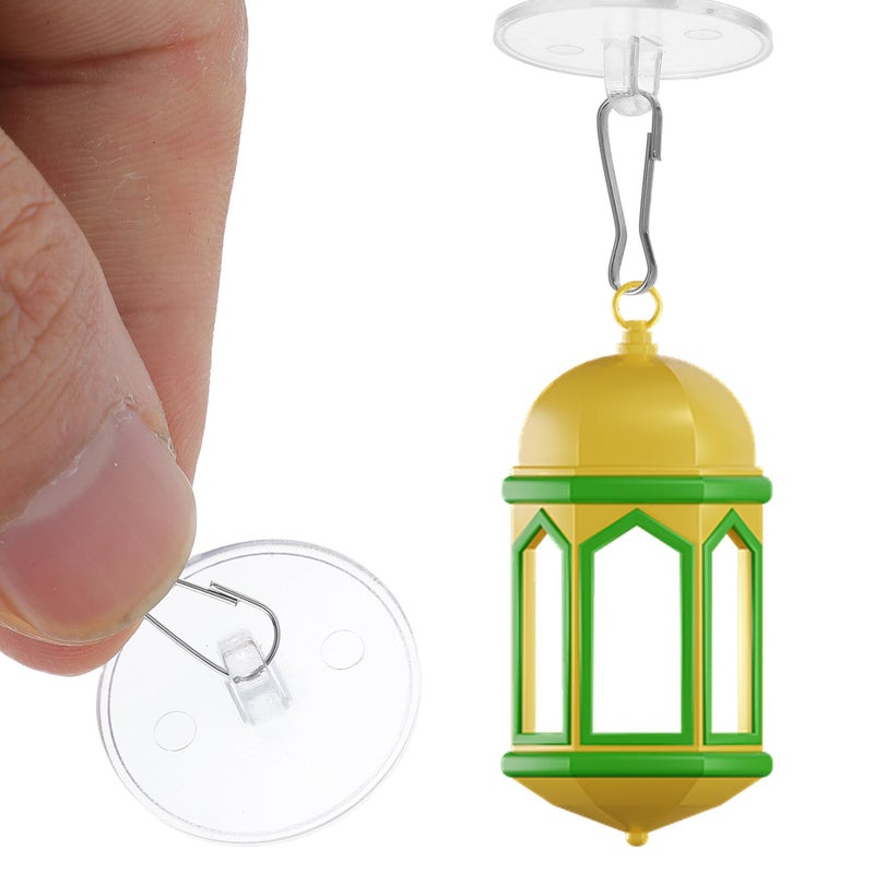 Removable Ceiling Hooks with Adhesive Suction Cups 50pcs for Lanterns Decorations Weddings Festivals - Image 4