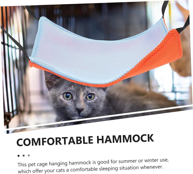 Toyvian Comfortable Cat Hammock Durable Breathable Pet Hanging Bed for Indoor Cats Sturdy Design for All Seasons for Kittens and Pets Lightweight and Easy - Image 3