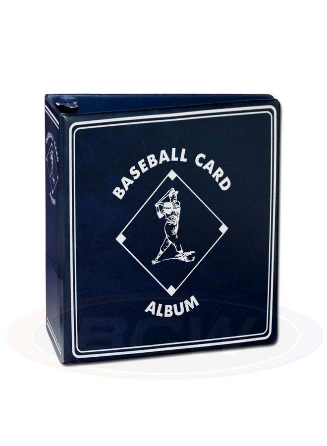 BCW Baseball Card Album Heavy Duty D Ring 3 Inches Blue (1 Pack) - Image 2