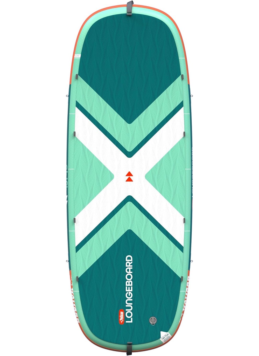Pelican Pelican LoungeBoard Inflatable SUP  Recreational Stand Up Paddle Board  Yoga and Adventure Ready  Bag  Paddle Included  9ft  Turquoise  - Image 2