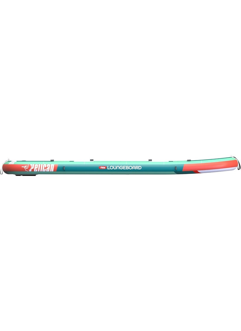Pelican Pelican LoungeBoard Inflatable SUP  Recreational Stand Up Paddle Board  Yoga and Adventure Ready  Bag  Paddle Included  9ft  Turquoise  - Image 3