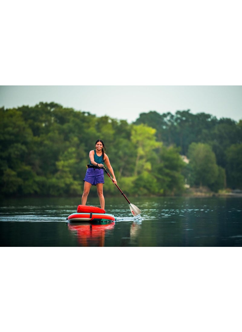 Pelican Pelican LoungeBoard Inflatable SUP  Recreational Stand Up Paddle Board  Yoga and Adventure Ready  Bag  Paddle Included  9ft  Turquoise  - Image 5