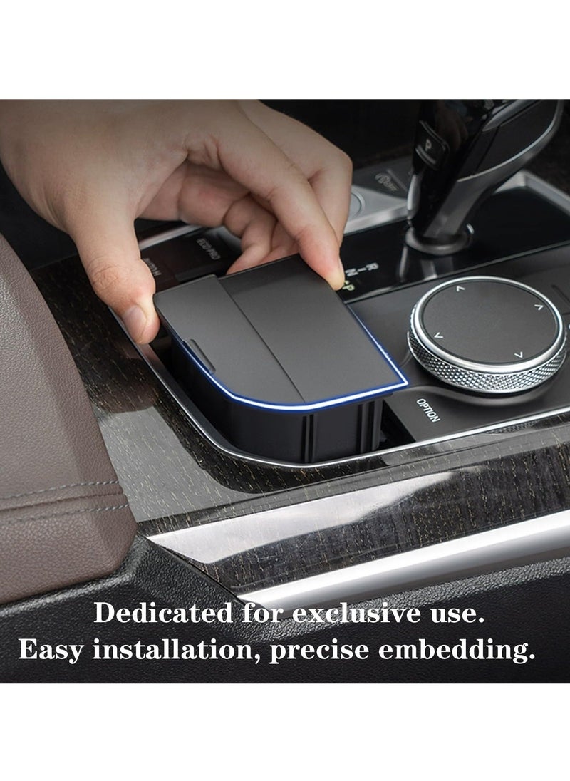 Generic - Center Console Organizer for BMW, Armrest Secondary Storage Box,  Console Organizer, Console Storage Compatible with BMW X3 X4 M3 2019-2023 Car Hidden Storage Box - Image 1