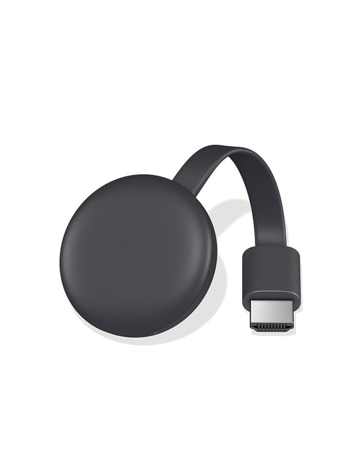 THE WHITE SHOP Streaming Device with Cable - Stream Shows, Music, Photos, and Sports from Your Phone to Your TV (black)