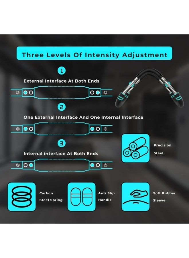 شيوخ درّب الذراع تويستر برو 2025، قوة قابلة للتعديل 40–100 رطل، بار تويستر لتدريب الصدر والكتفين والذراعين، جهاز لياقة علوي محمول وقابل للفك للاستخدام في المنزل والنادي - Image 4
