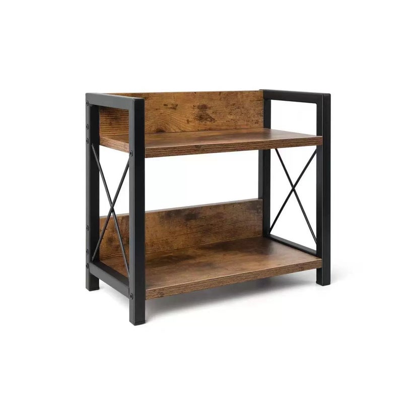 Wooden 2-Tier Countertop Storage Rack for Kitchen Spice, Coffee Canisters, Cosmetics - Image 5
