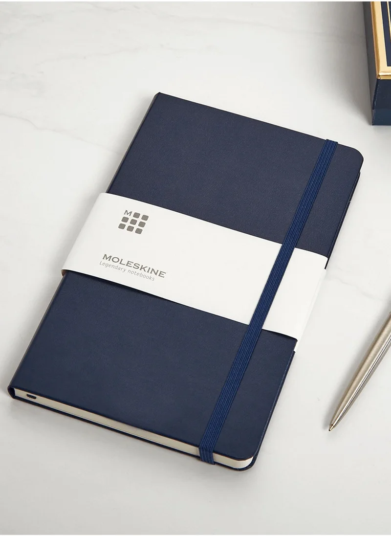 MOLESKINE Moleskine Pocket Notebook - Hard Cover - Ruled - Navy Blue