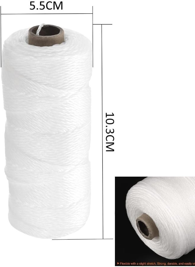 Biella Twisted Mason Line Nylon Twine String Cord 200 Gram 1.Mm Dia For Netting Landscaping Home Improvement Diy Projects Crafting Masonry Gardening White  - Image 4