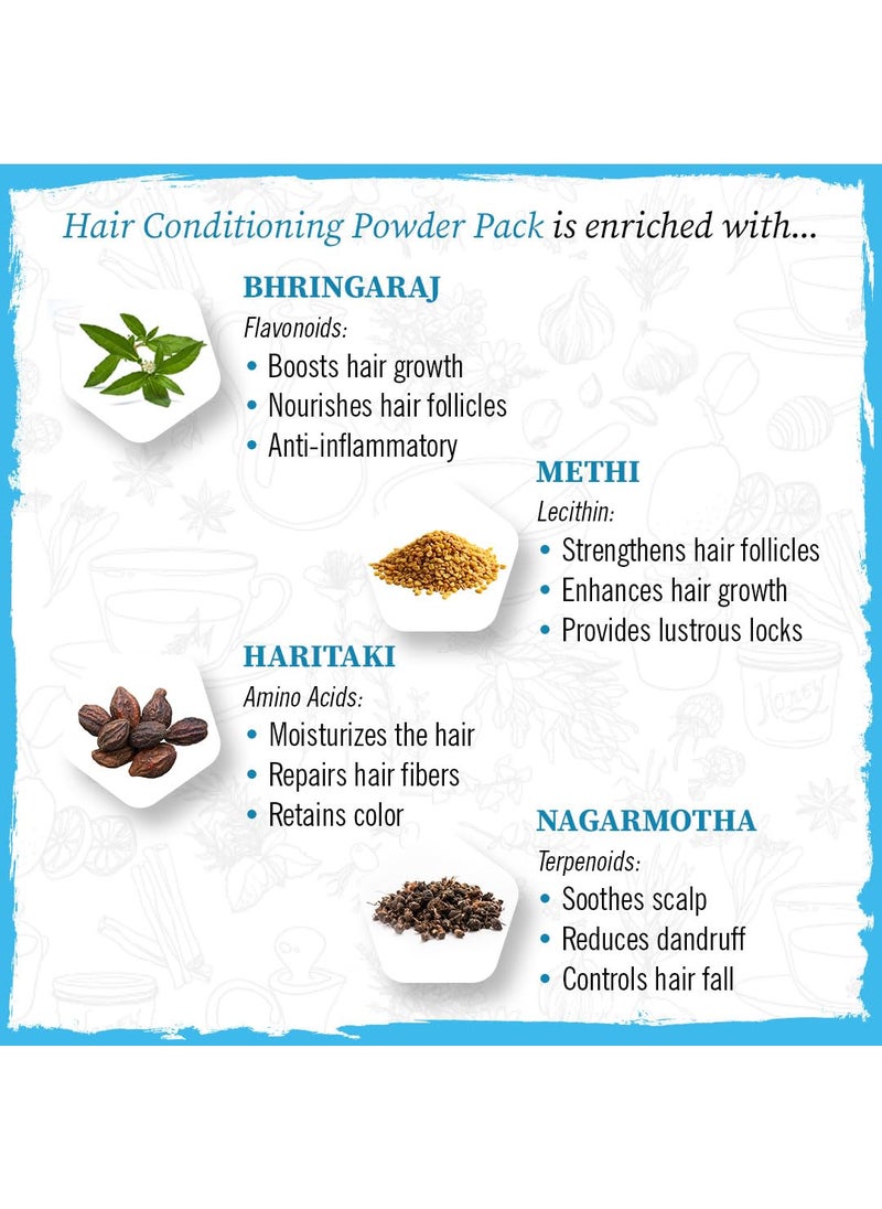 KEYA SETH AROMATHERAPY, DEVICE OF DROP Keya Seth Aromatherapy Hair Conditioning Powder Pack  Serum Mask KitBhringaraj MethiHaritakiNagarmotha Keratin Repair Hair Growth  - Image 3