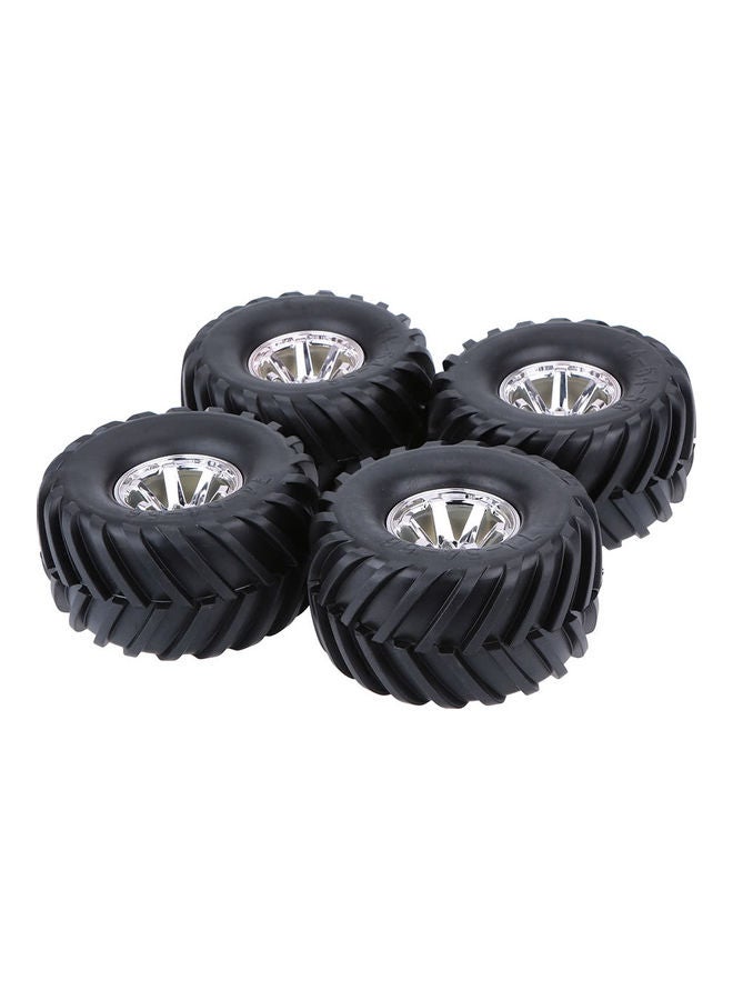 NIBEMINENT 4Pcs/Set 1/10 Monster Truck Tire Tyres for Traxxas HSP Tamiya HPI Kyosho RC Model Car 26*26*6cm - Image 3