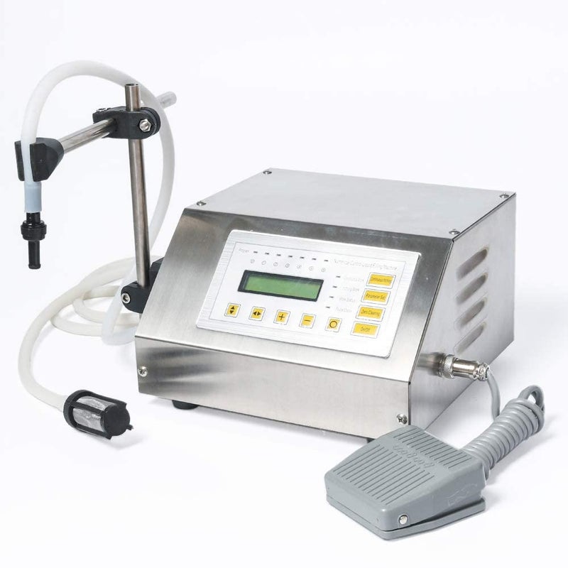 ZONEPACK Liquid Filling Machine Automatic Bottle Filler Digital Control Pump Numerical Drinks Water Milk 5ml to 3500ml GFK160 Machine