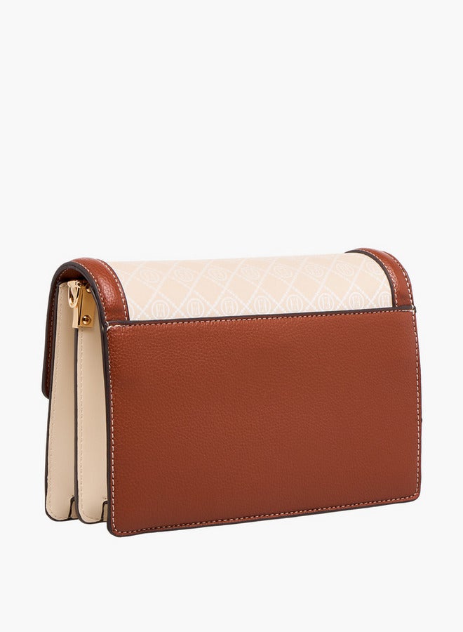 ايل حقيبة كروس بودي بطبعة شعار مع حزام قابل للتعديل - Image 4