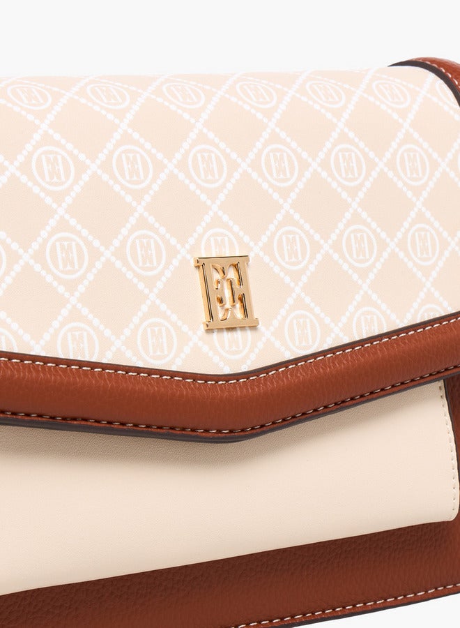 ايل حقيبة كروس بودي بطبعة شعار مع حزام قابل للتعديل - Image 5