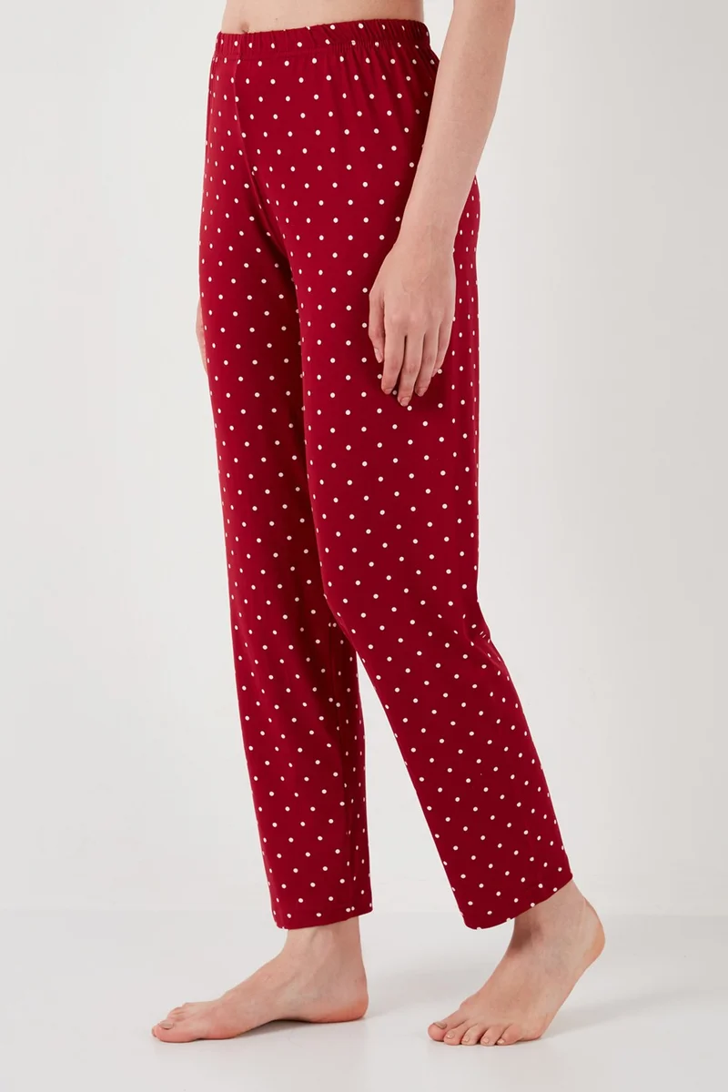 Lela Soft Textured Crew Neck Pajama Set Women's Pajama Set 6097605