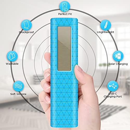 Winceed Silicone Case for Samsung BN59-01357A BN59-01363A BN59-01311B, Anti Slip Back Cover for 2021 Solar Cell Remote Control, Protective Case for Samsung Smart TV Remote Sleeve Skin-Black - Image 5