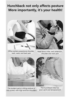 XiuWoo Adjustable Posture Correction Back Support Belt Back Support Brace and Posture Correction Belt Breathable Material Relieve Pain Stress and Fatigue Adjust to Body Shape  - Image 3