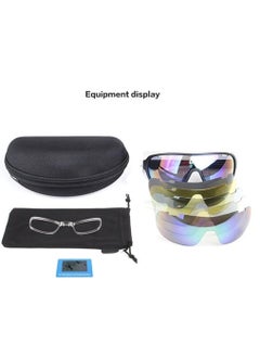 KASTWAVE Polarized Sports Sunglasses With 5 Interchangeable Lenes, Cycling Sunglasses for Men Outdoor  - Image 5