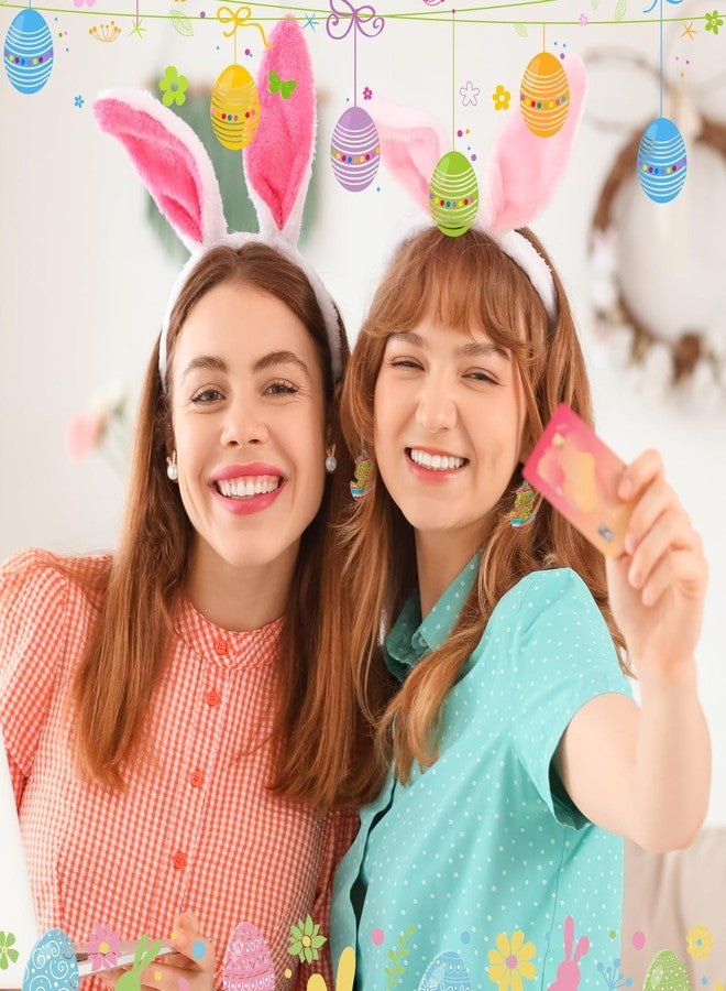 Kigeli 9 Pairs Metal Easter Earrings for Women, Spring Easter Earrings Bulk Cute Enamel Pearl Bunny Ear Egg Carrot Shaped Jewelry for Holiday Basket Party Party Favors Gift - Image 5
