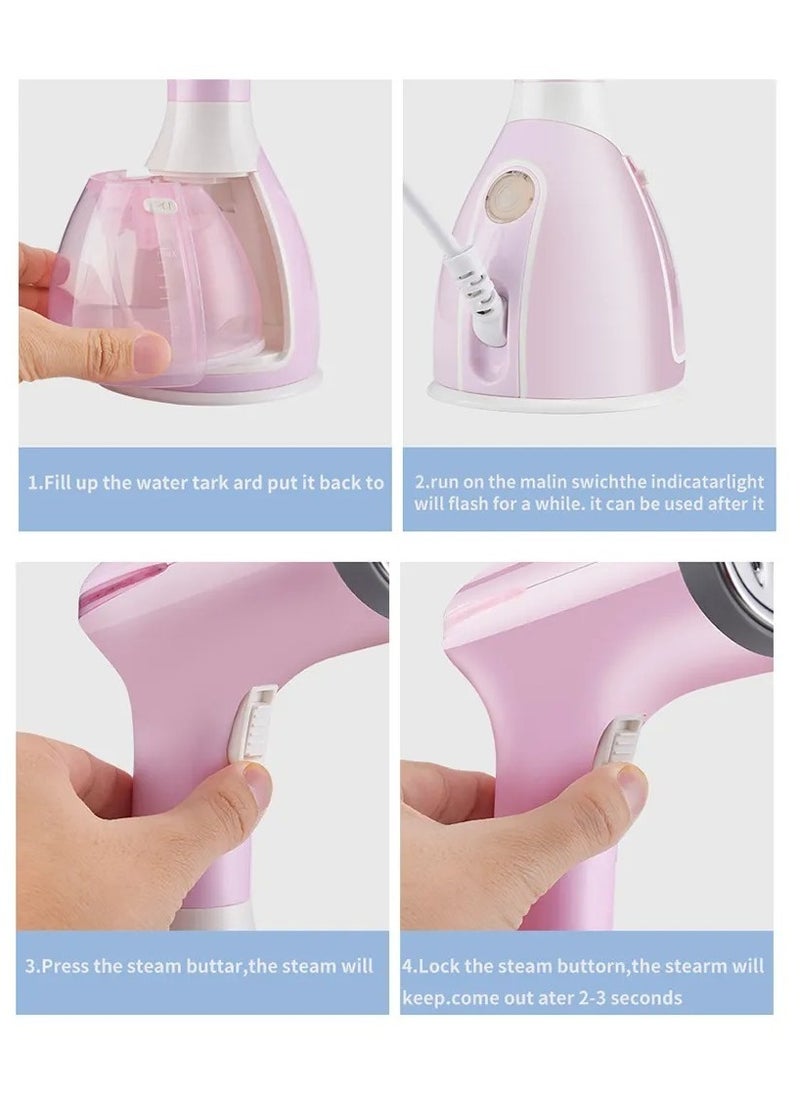 PRIMO PLUS Garment Steamer, Pink  - Image 4