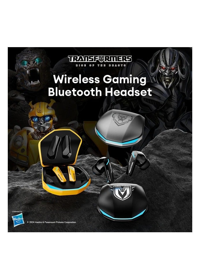 Transformers TF-T10 Wireless Bluetooth Earbuds Gaming Headphones Long Battery Life Headset Low Latency HIFI Stereo Sound with Music Noise Cancellation Calls Black - Image 3