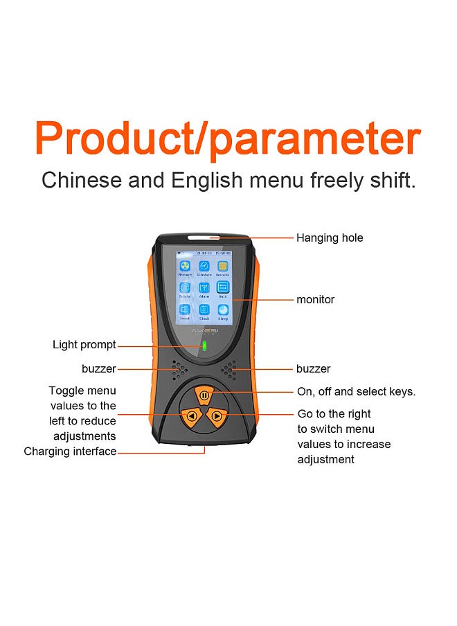 Generic - X γ Radiation Dosage Equivalent Monitor TFT Color Display Multifunctional Electromagnetic Nuclear Radiation Detector Real Time Monitoring - Image 1
