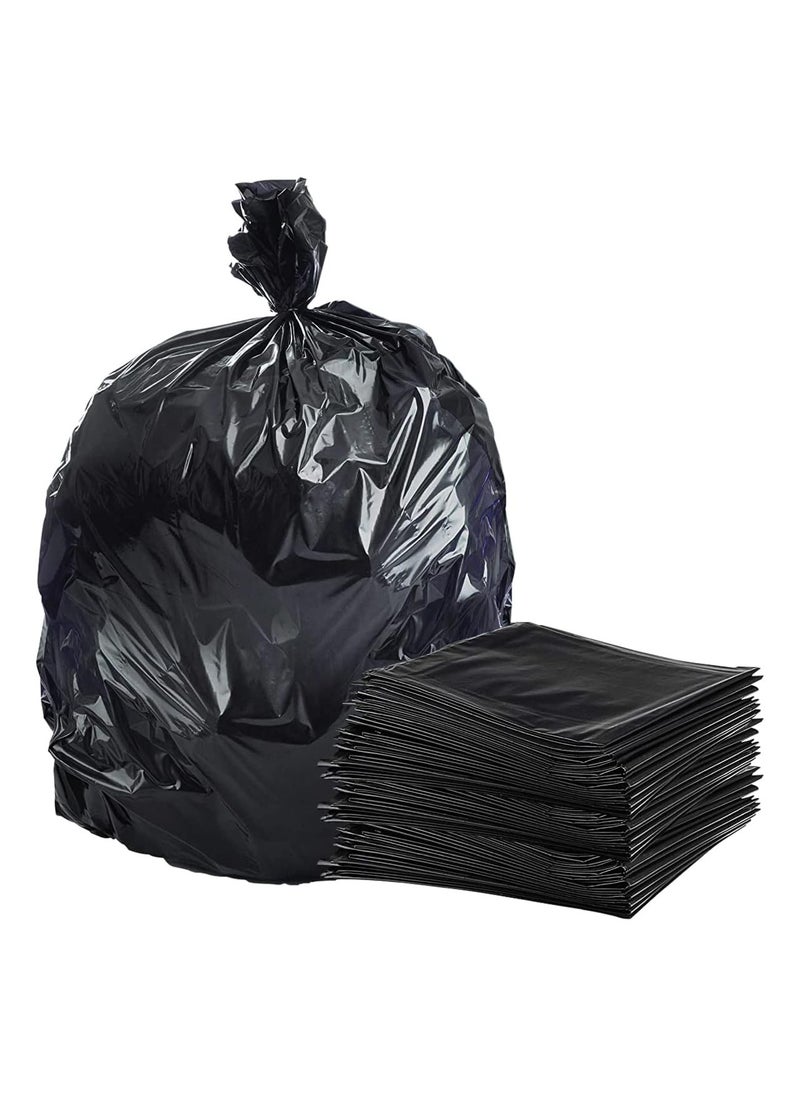 Hi Care Hi-Care Garbage Bag Black 65x95cm 20 Micron 100 Bags Heavy Duty Oxo Biodegradable Plastic Bag MediumTrash Bags Dustbin Bags Waste Bag Office Bag Strong And Durable Bin Bag Garbage Bag Medium  - Image 1