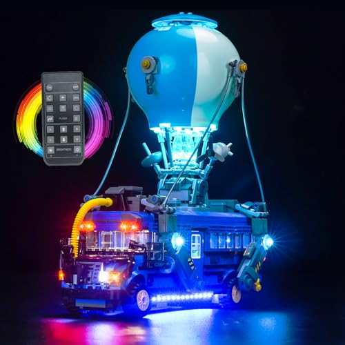 LocoLee RC Version LED Light Kit Compatible with Lego 77073 Battle Bus Fortnite Creative Lighting Set Accessories Compatible with Lego 77073 Fortnite Combat Bus No Models Only Light - Image 1