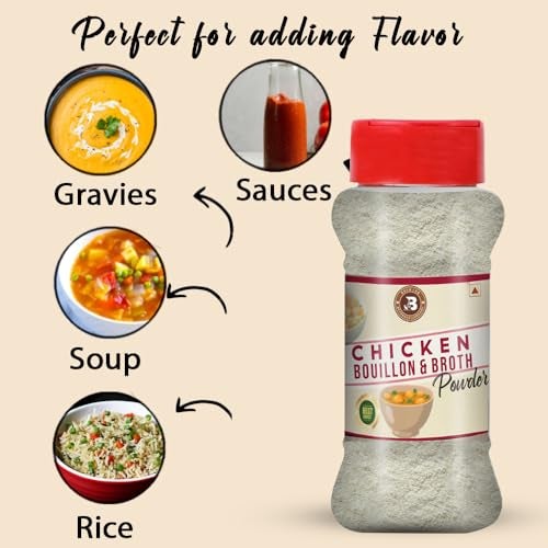 Brew Lab Chicken Bouillon & Broth Powder | For Chicken Biryanis, Gravy and Mughlai Dishes 100GM - Image 4