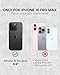 Porter Riley Leather Case Compatible with iPhone 16 Pro Max Premium Genuine Leather StandCoverWalletFlip Case with Card Slots Horizontal Stand Tan - Image 2