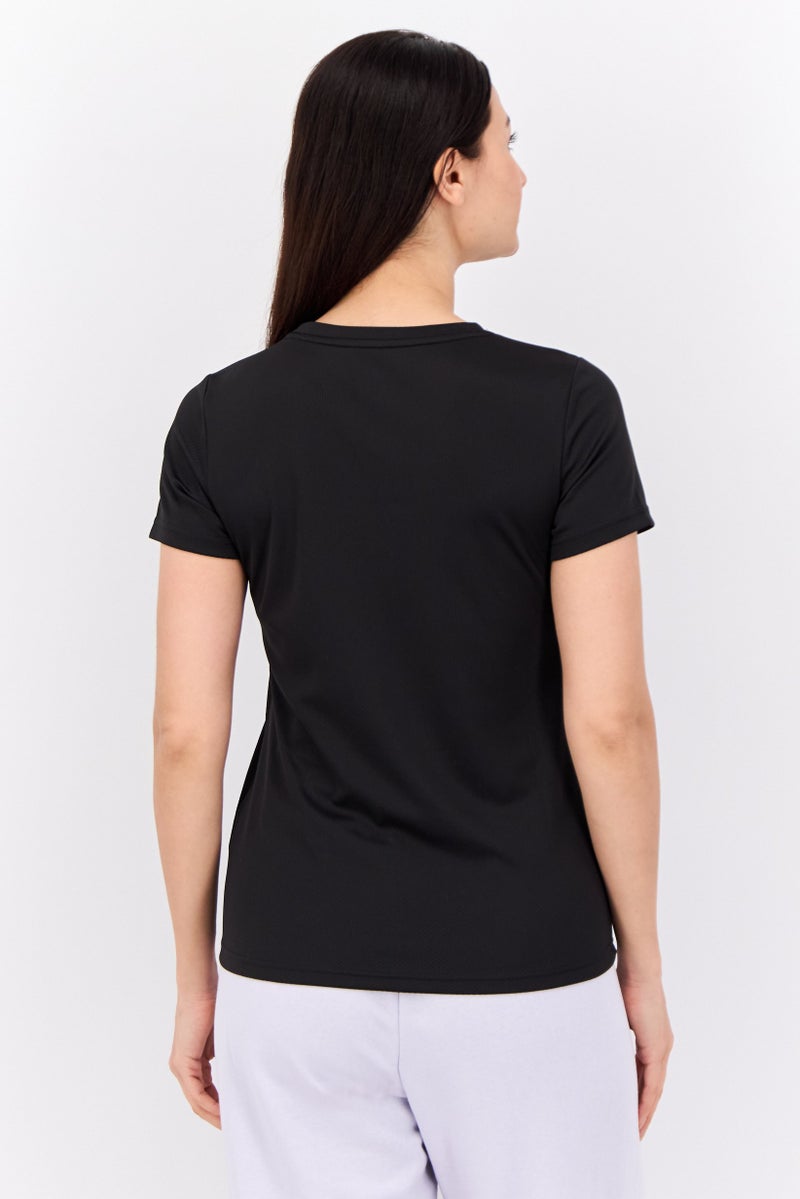 PUMA Women Sportswear Fit Short Sleeve Training Top, Black - Image 3