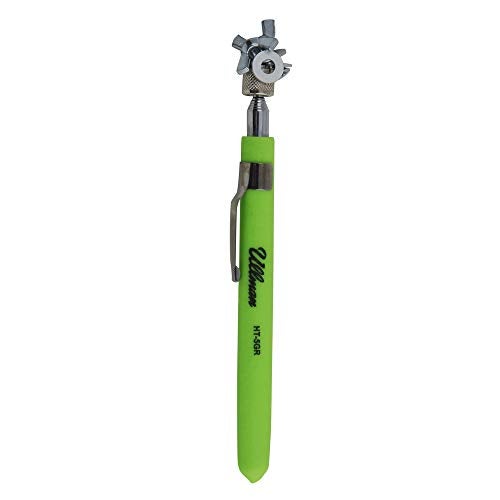 Ullman Devices Devices HT-5GR Pocket Magnetic Pick-Up Tool with Power Cap, Lifts 2-1/2 lb, 5-1/2" to 25-1/2" Length, Neon Green - Image 2