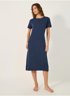 Styli YOKE PLACKET NIGHTDRESS - MIDI  - Image 1