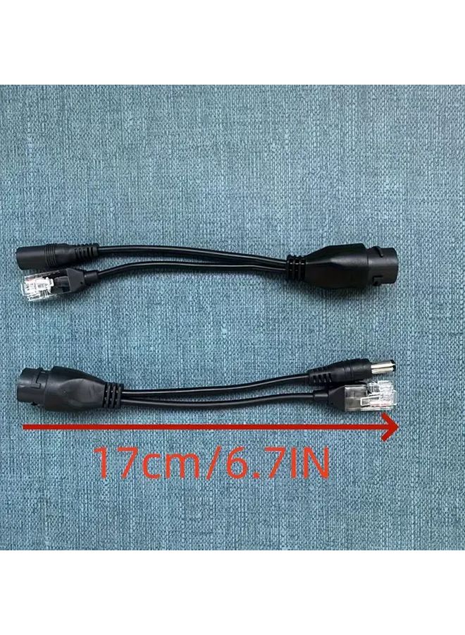 1 قطعة محول طاقة إيثرنت سلبي بو عبر الكابل، مقسم، مزود طاقة، وحدة إمداد، أبيض، RJ45، لكاميرات IP، إعداد الشبكة المنزلية والمكتبية. - Image 2