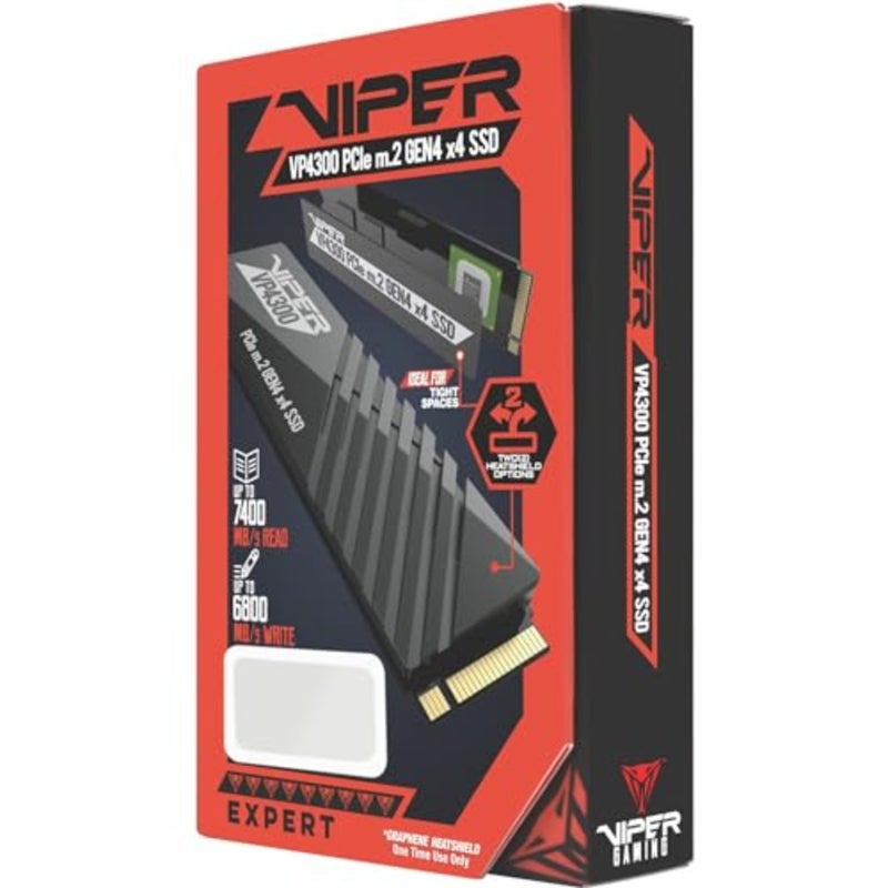Patriot Viper VP4300 2TB M.2 2280 PCIe Gen4 x 4 Solid State Drive, Compatible with PS5 Compatible with PS5; Form factor: M.2 2280; Interface: PCIe Gen4 x 4. - Image 4