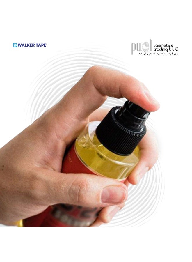 Walker Tape® C-22 Solvent – 4 fl oz Spray Bottle – Fast-Acting Adhesive Remover for Hair Systems – Oil-Based, Skin-Safe, Citrus Scent – Lace Wig & Toupee Tape Remover - Image 3