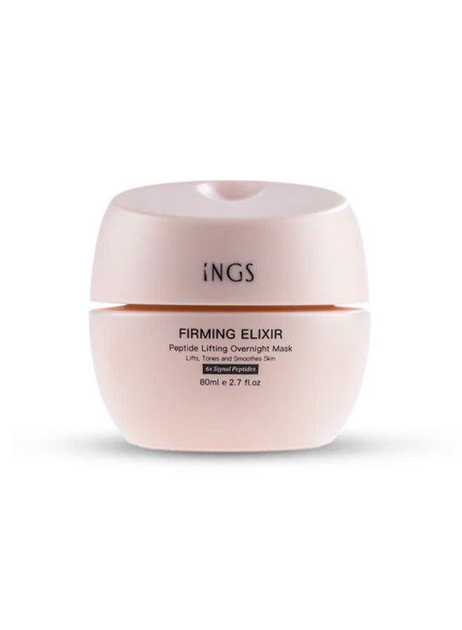 INGS Firming Elixir Peptide Lifting Overnight Mask, 80ml, 2.7 fl.oz - Image 1