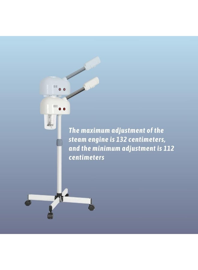 sd e-trading Facial Steamer, Professional face steamer Ozone for Beauty Salon and Spa,Adjustable standing facial steamer White, Mist Face Steamer for Facial Deep Cleaning Skin Care Equipment - Image 2
