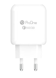 ProOne ProOne PWC550 18W Type A Charger - Fast and Reliable Charging Solution for iPhone, Samsung Galaxy, iPad, Google Pixel, and More  - Image 1