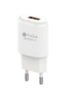 ProOne ProOne PWC550 18W Type A Charger - Fast and Reliable Charging Solution for iPhone, Samsung Galaxy, iPad, Google Pixel, and More  - Image 2