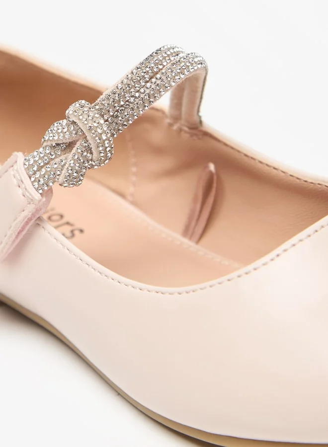 JUNIORS Girls Embellished Slip-On Round Toe Ballerina Shoes