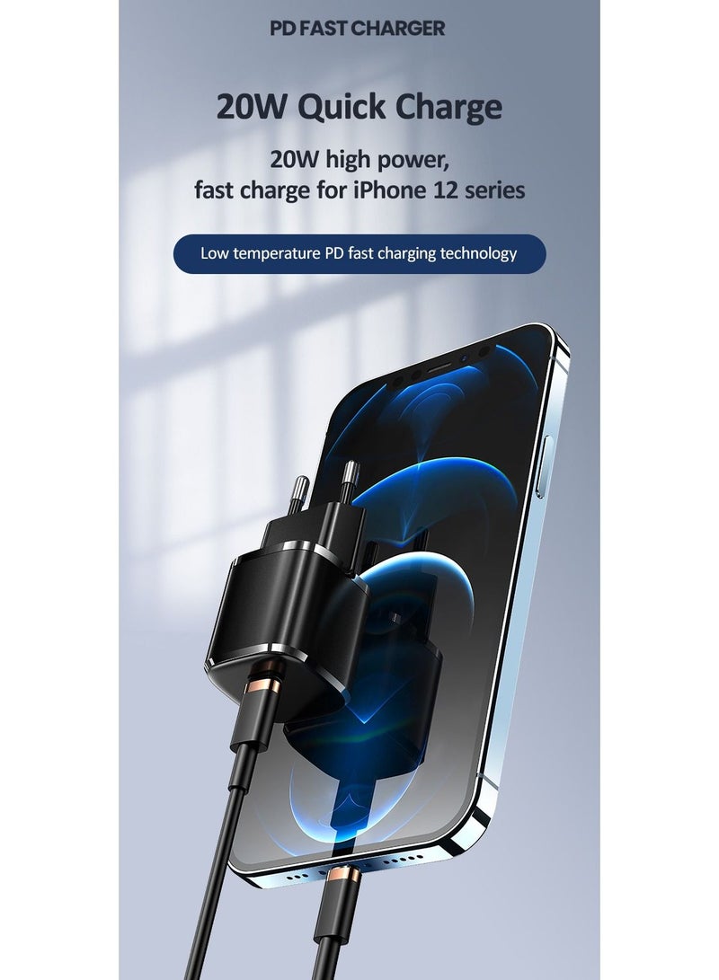 Usams 20W Single Port Mini PD Fast Charger (EU) - Image 2