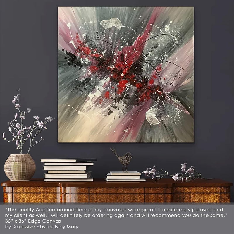 Creative Mark The Edge Deluxe Cotton 1-1/2" Deep Stretched Canvas for Painting, 14x18 Pack of 3, 14oz. Primed Weight, Universal Archival Priming, Medium Tooth, Hand-Stretched Canvas for Painters - Image 2