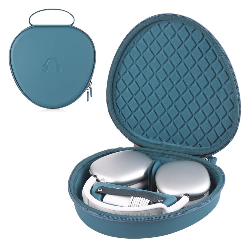 stukcaze Headphone Case for AirPods Max Hard Portable Over Ear Headphone Carrying Case, Wireless Headphone Storage Protective Case for Travel Home (Blue) - Image 1